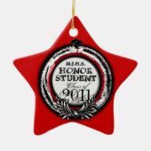 Honor Student Award klasse of 2011 Ornament Red (Voorkant)