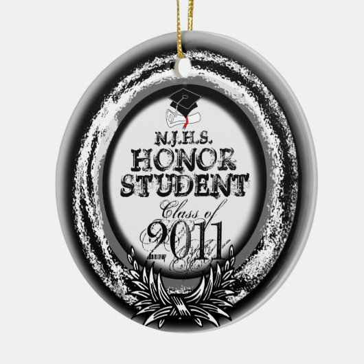 Honor Student Award klasse of 2011 Ornament Silver (Links)