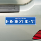 Honor Student Bumper Sticker (Op auto)
