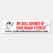 HONOR STUDENT BUMPERSTICKER (Voorkant)