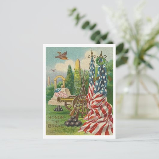 Honor the Brave Briefkaart (Staand voorkant)