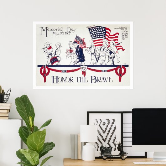 Honor the Brave Poster (Thuiskantoor)