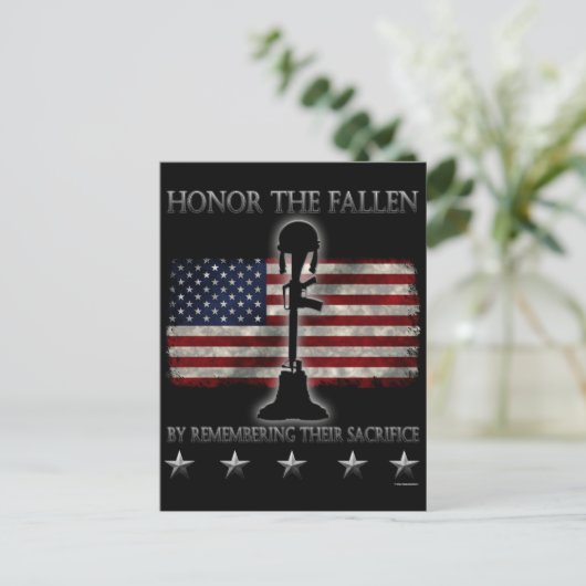 Honor The Fallen Briefkaart (Staand voorkant)