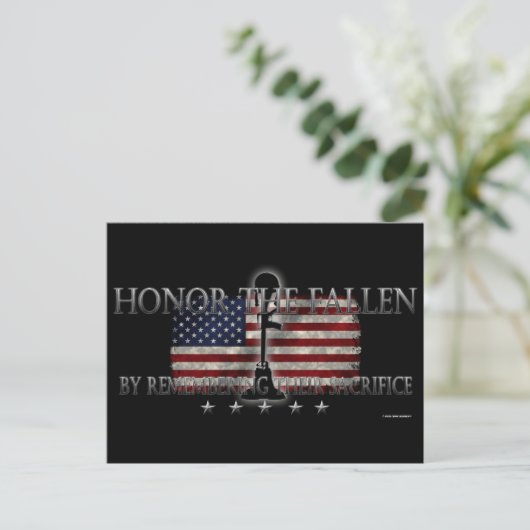 Honor The Fallen Briefkaart (Staand voorkant)