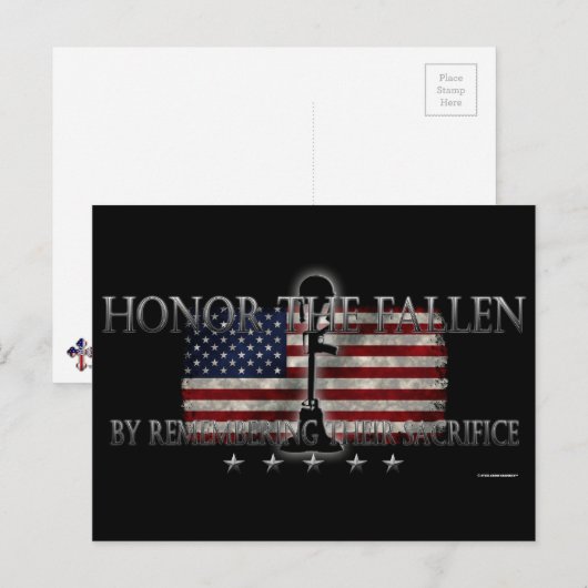Honor The Fallen Briefkaart (Voorkant / Achterkant)