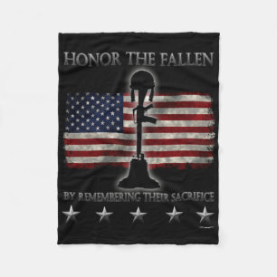 Honor The Fallen Fleece Deken
