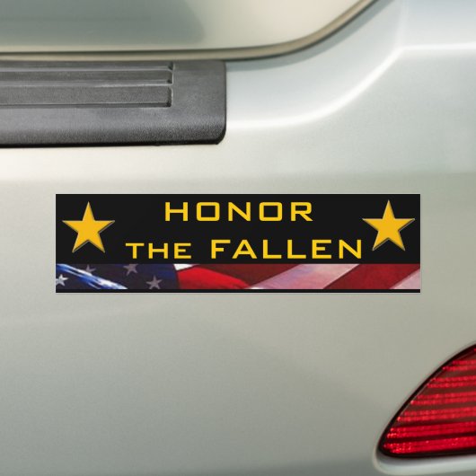 Honor the Fallen Heroes Bumpersticker (Op auto)