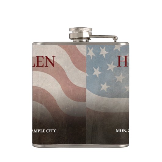 Honor The Fallen Heupfles (Achterkant)