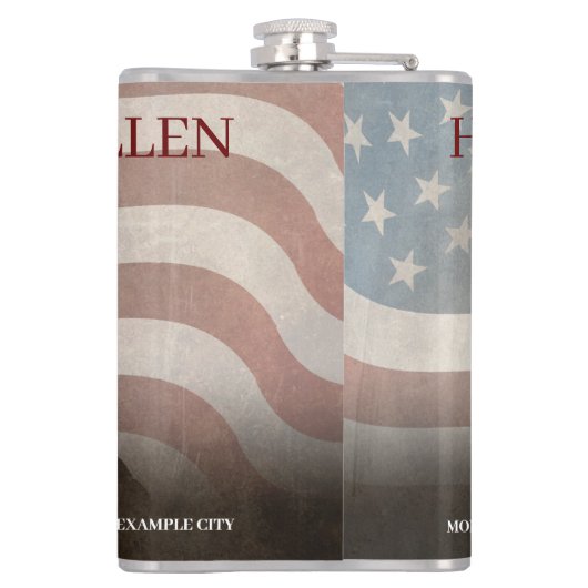 Honor The Fallen Heupfles (Achterkant)