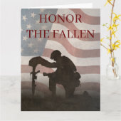 Honor The Fallen Kaart (Gele Bloem)