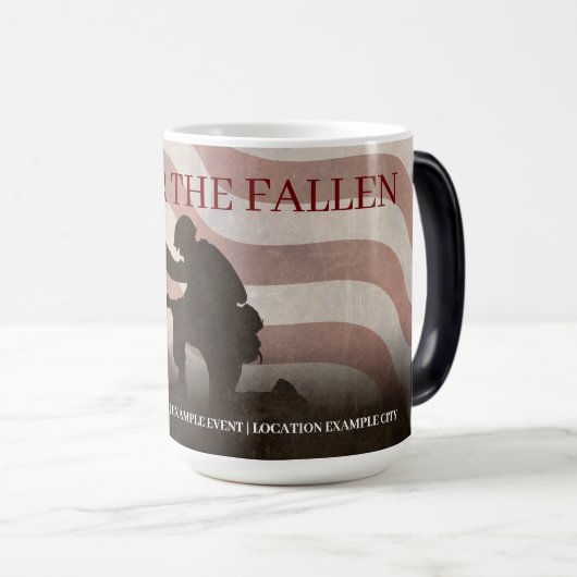 Honor The Fallen Magische Mok (Voorkant rechts)