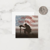 Honor The Fallen Notitiekaartje (Voorkant / Achterkant in situ)