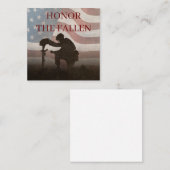 Honor The Fallen Notitiekaartje (Voorkant / Achterkant)