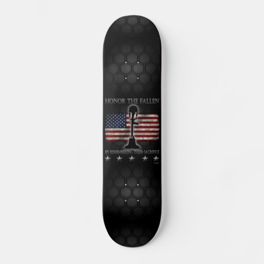 Honor The Fallen Persoonlijk Skateboard (Voorkant)