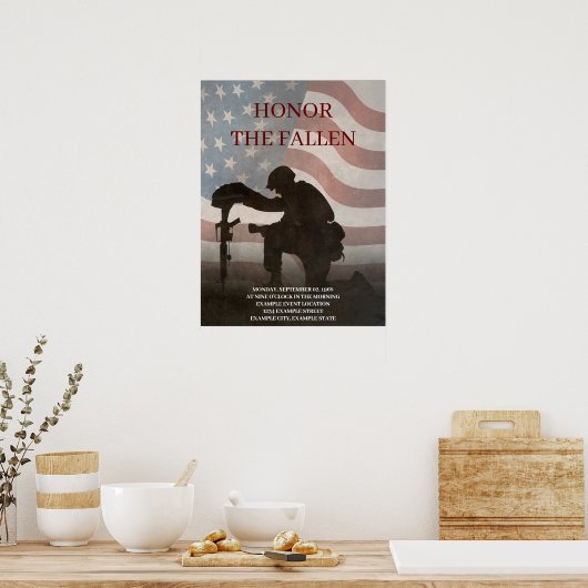 Honor The Fallen Poster (Keuken)