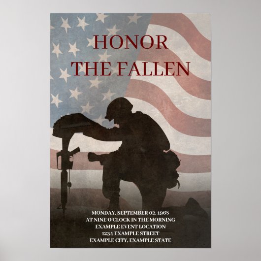 Honor The Fallen Poster (Voorkant)