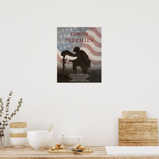 Honor The Fallen Poster (Keuken)