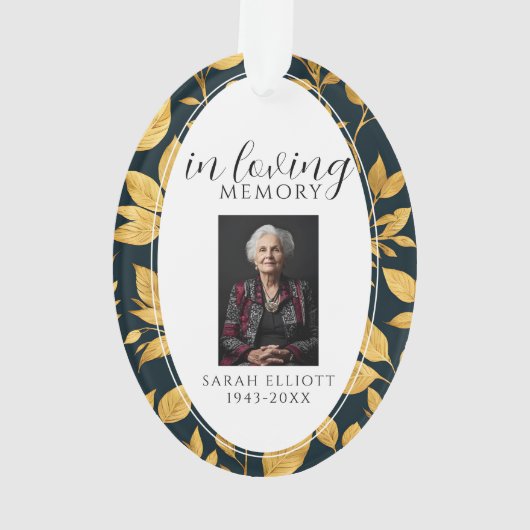 Honor the life of a loved one Acrylic Ornament (achterkant)