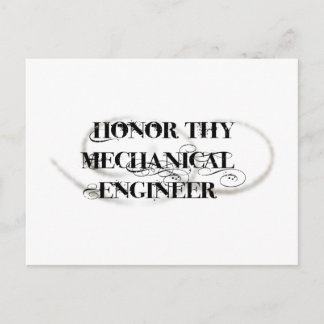 Honor Thy Mechanical Engineer Briefkaart