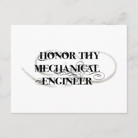 Honor Thy Mechanical Engineer Briefkaart (Voorkant)
