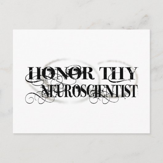 Honor Thy Neurowetenschapper Briefkaart (Voorkant)