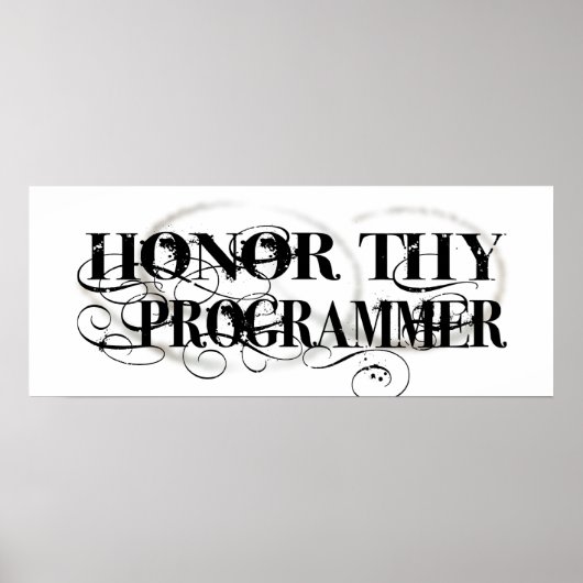Honor Thy Programmer Poster (Voorkant)