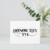 Honor Thy TVI Briefkaart (Staand voorkant)