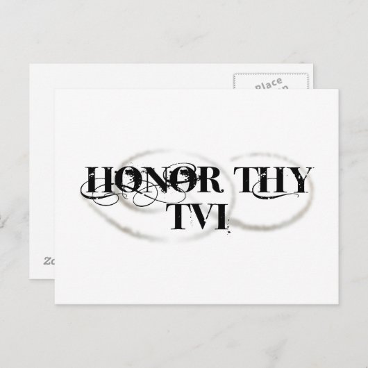 Honor Thy TVI Briefkaart (Voorkant / Achterkant)