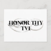 Honor Thy TVI Briefkaart (Voorkant)