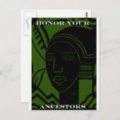 "HONOR UW ANCESTOREN" BRIEFKAART (Voorkant / Achterkant)