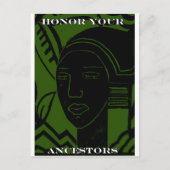 "HONOR UW ANCESTOREN" BRIEFKAART (Voorkant)