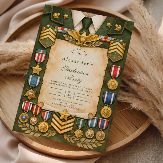 Honor & Valor Graduation Party Kaart