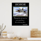 Honor verenigt de vastberaden en dappere krijgers  poster (Keuken)