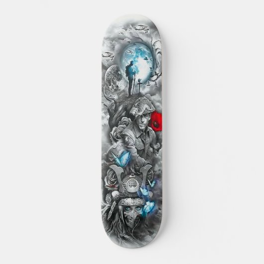 Honor Warrior Soldier Moon Plane Element Persoonlijk Skateboard (Voorkant)