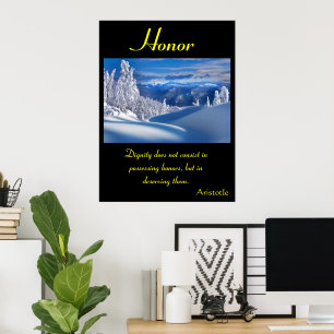Honor woont te midden van de sereniteit van Rollin Poster
