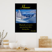 Honor woont te midden van de sereniteit van Rollin Poster (Keuken)