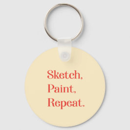 Honor Your Daily Art Ritual With Encouragement Sleutelhanger