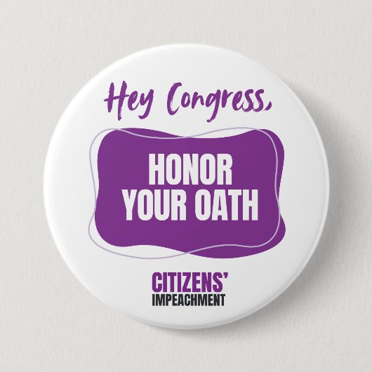 Honor Your Oath Button (Voorkant)