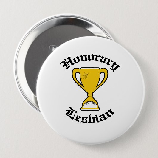 HONORAIR LESBIAN -.png Ronde Button 4,0 Cm (Voorkant /achterkant)