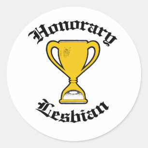 HONORAIR LESBIAN -.png Ronde Sticker