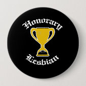 HONORAIR LESBIAN - WITTE -.png Ronde Button 4,0 Cm (Voorkant)