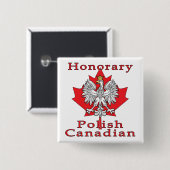 Honorair Pools Canadees Vierkante Button 5,1 Cm (Voorkant /achterkant)