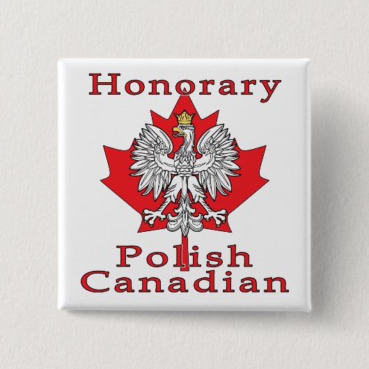 Honorair Pools Canadees Vierkante Button 5,1 Cm (Voorkant)