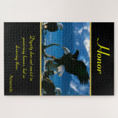 Honorarenden aan de kust van de oceaan legpuzzel (Horizontaal)