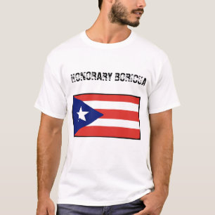 Honorary Boricua-blanco T-shirt