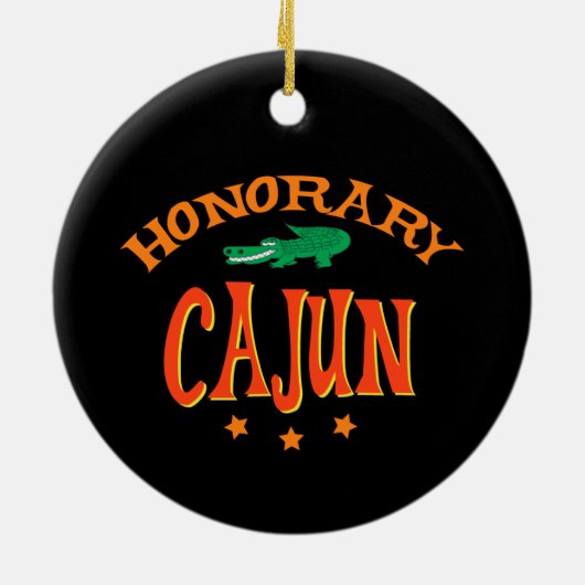 Honorary Cajun Keramisch Ornament (Achterkant)