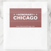 Honorary Chicago bruin straatnaambord sticker (Tas)