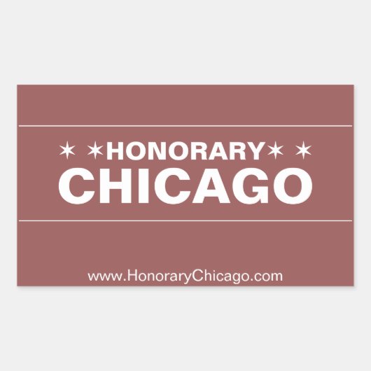 Honorary Chicago bruin straatnaambord sticker (Voorkant)