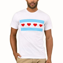 Honorary Chicago Heart Tour Flag T-Shirt