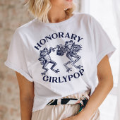 Honorary GirlyPop Funny Frog geïllustreerd T-shirt